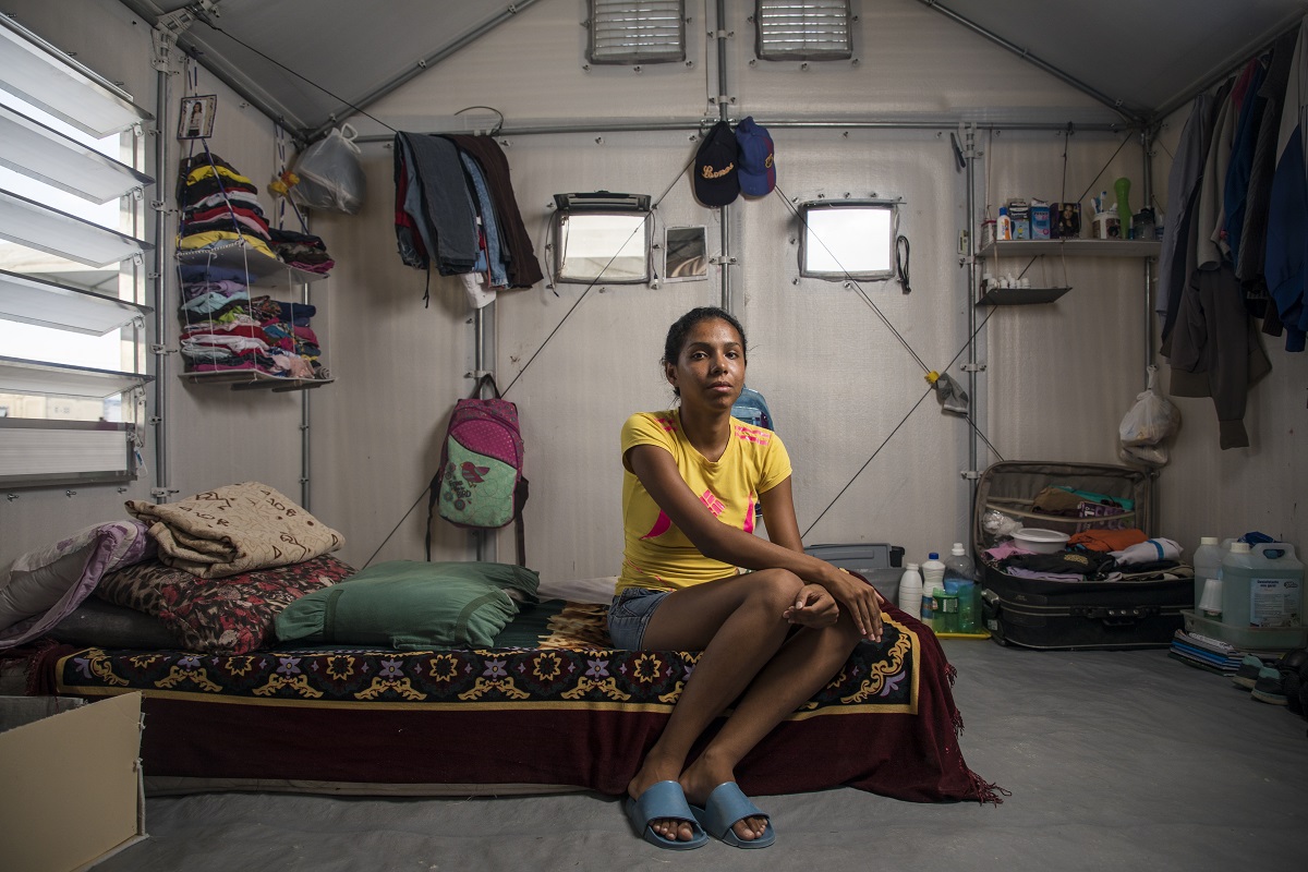 Retrato de Zencija Jimenez no abrigo temporário Rondon 3