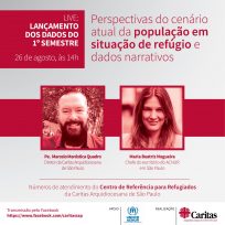 Caritas São Paulo e ACNUR promovem evento online para divulgar dados de refugiados atendidos em 2020