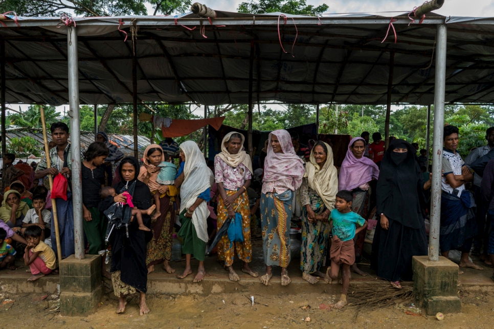 Bangladesh. Relief and shelter for desperate Rohingya