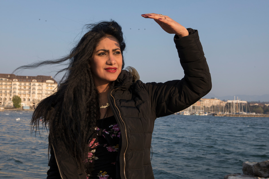 Switzerland. Resettled Iraqi refugee women in Geneva.