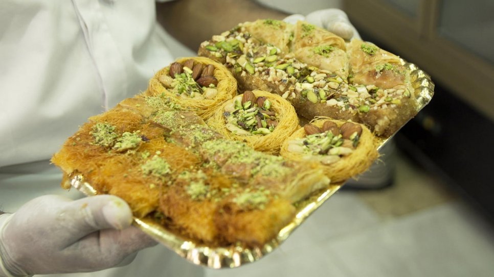 Abdullah Bashir is from a family of renowned pastry chefs in Damascus.