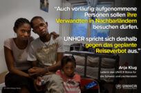 Kein Reiseverbot für vorläufig aufgenommene Personen: UNHCR plädiert für verhältnismässige Regelung