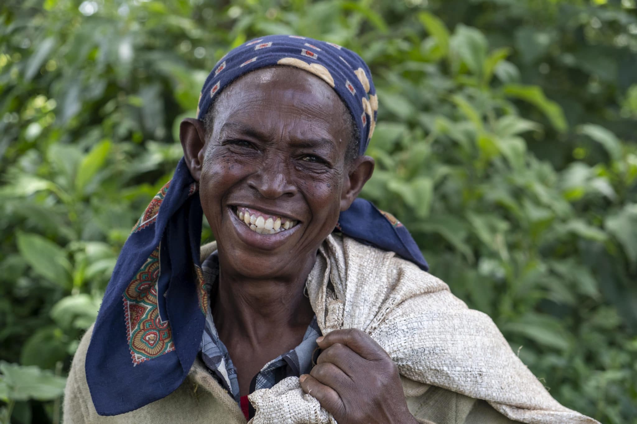 woman smiling