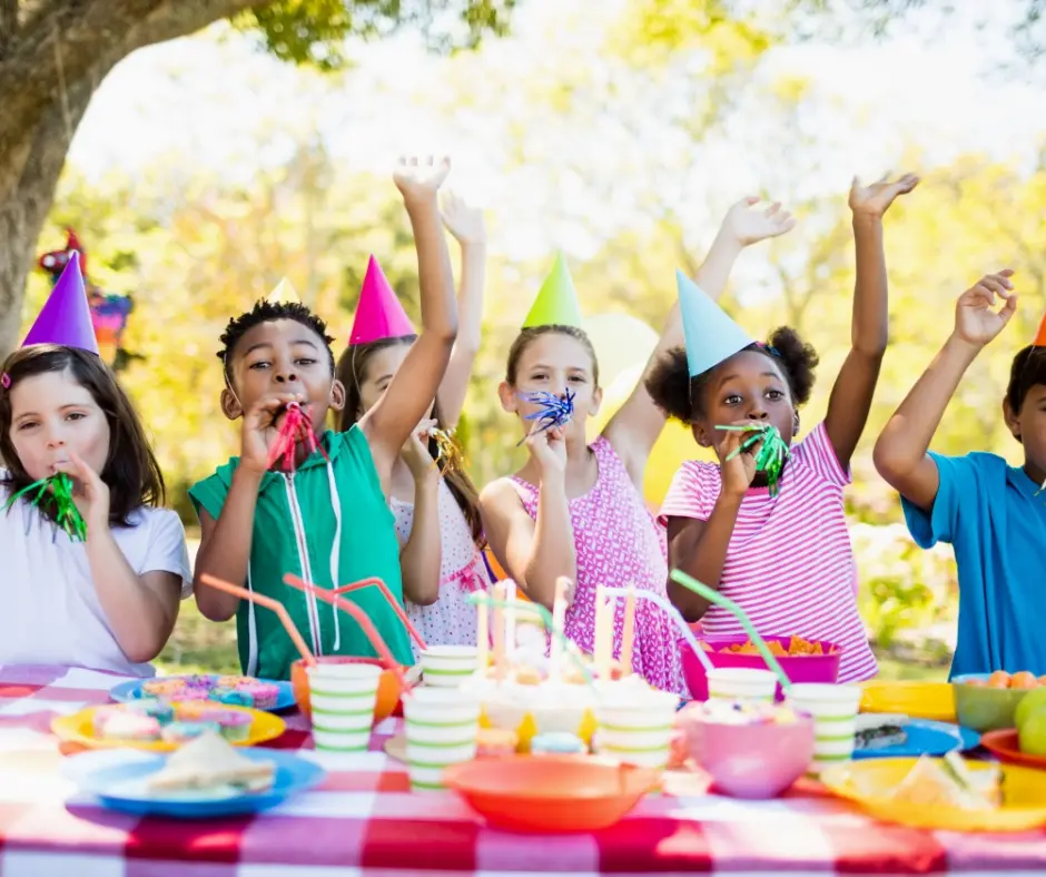 children at a birthday party