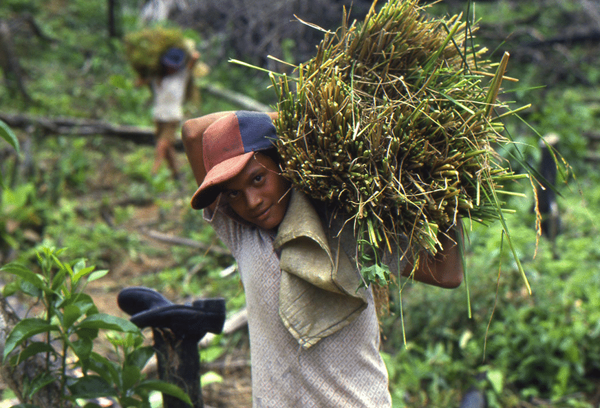 Salvadorian refugee in the Ciudad Romero camp in Panama in 1982.