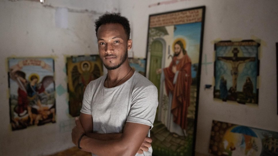 Art provides comfort and hope to Eritrean refugee in Libya