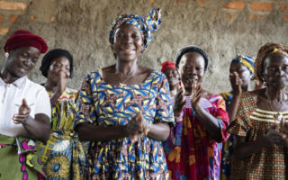 Five women from Central Africa sing