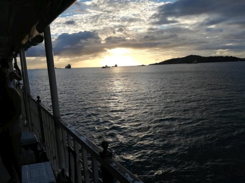 View from a boat off Trinidad’s north-west coast.