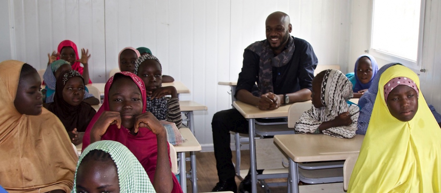 UNHCR / Under The Baobab Productions Ltd. Baba in classroom.