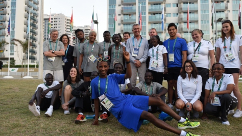 Brazil. Filippo Grandi visits the Olympic Village