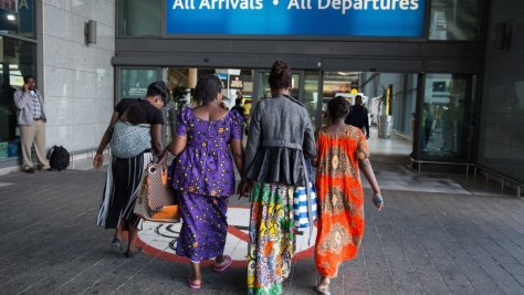 South Africa. Congolese refugees resettled to France