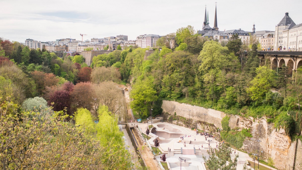 La ville de Luxembourg, où Yonas a élu domicile depuis son arrivée en 2012. Récemment, il a obtenu la nationalité luxembourgeoise. 