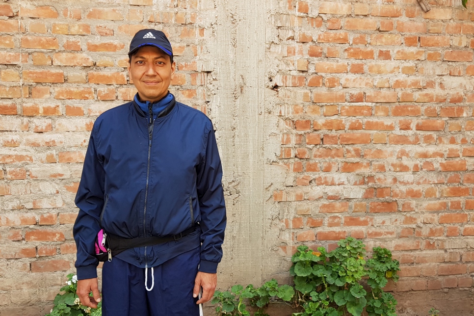 El psicólogo venezolano David Marín Cabrera fotografiado en Cusco, Perú.