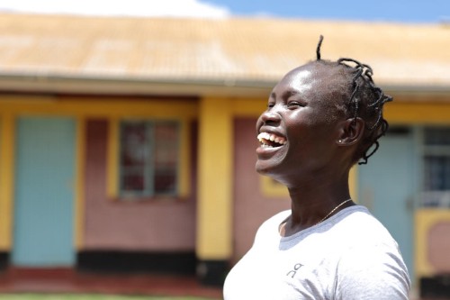 Rose en 2020, au centre d'entraînement en altitude d'Iten, Kenya. 