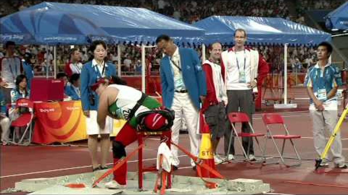 Women's shot put F57-58 - Beijing 2008 Paralympic Games