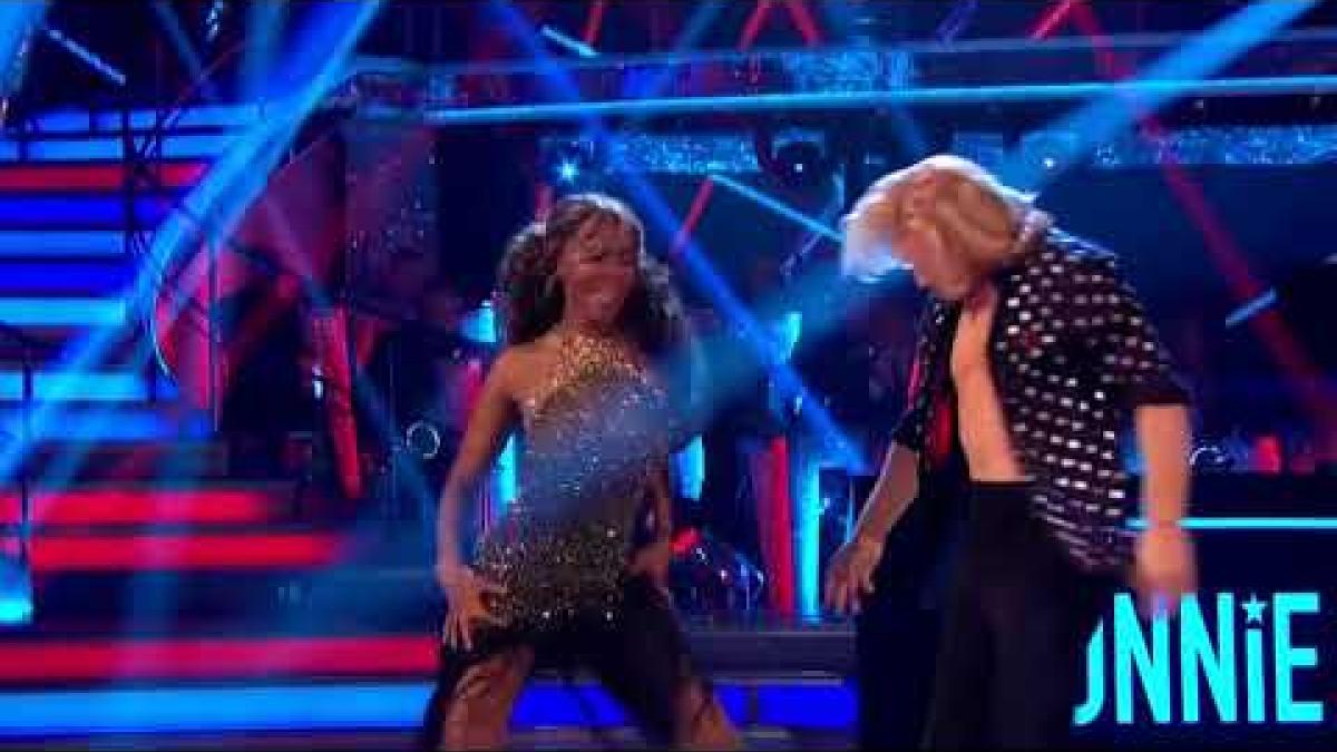 Jonnie and Oti Salsa on Week 7 of Strictly Come Dancing 2017