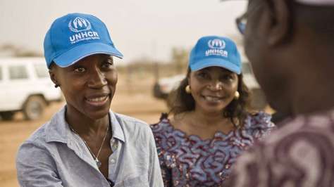 Burkina Faso / Rokia Traore in Goudoubo Refugee camp