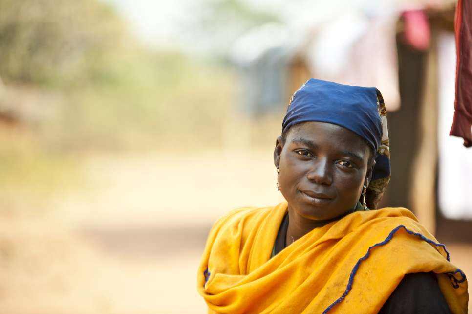 Cameroon / Central African Republic Refugees / A local in at Mbile who volunteers to help with distributions at the refugee site of Mbile in Cameroon says on 9 January 2015 that the 10,000 refugees revived her village of 500. / UNHCR / C. Tijerina / January 2015