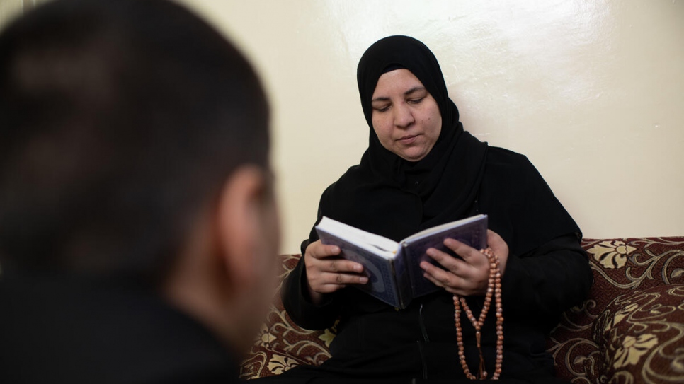 Jameela, a mother of four, lost her husband in the conflict in Syria and was forced to flee to Jordan