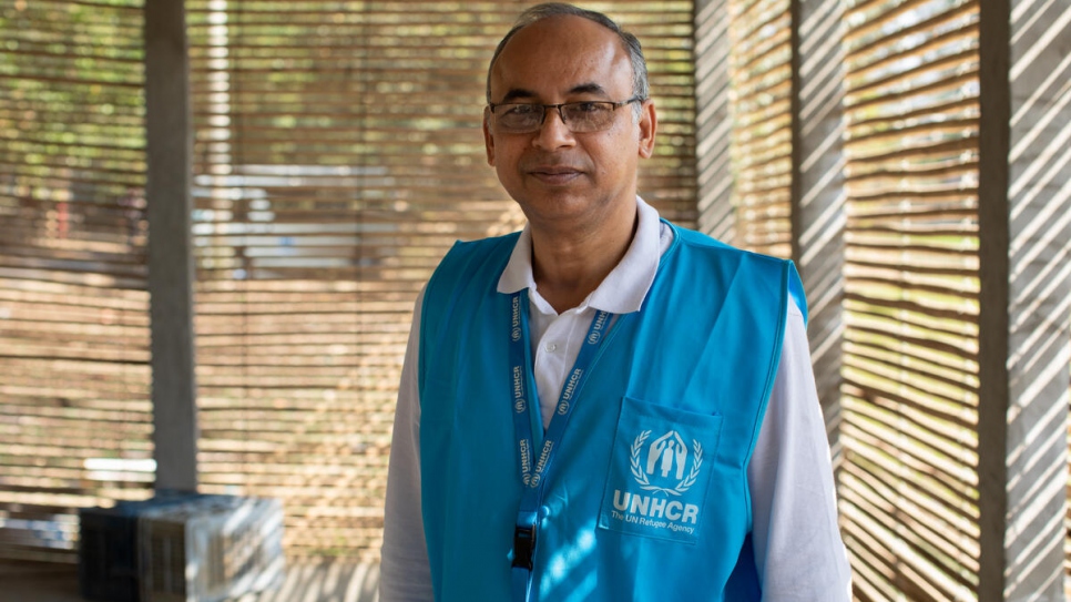 Subrata Kumar Chakrabarty, a livelihoods officer with UNHCR, says the vegetable collection centres have improved the ability of local farmers to feed themselves and their families.