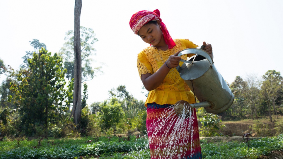 "Ever since the vegetable collection centre started, people here have become more interested in vegetable production," said Mathana.