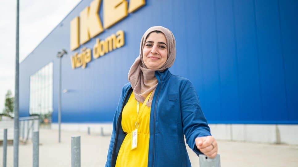 Internship a dream come true for refugee at IKEA store in Croatia