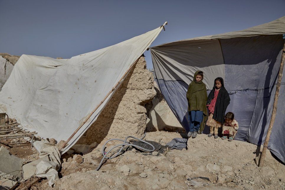 Afghanistan. IDP family in Helmand Province