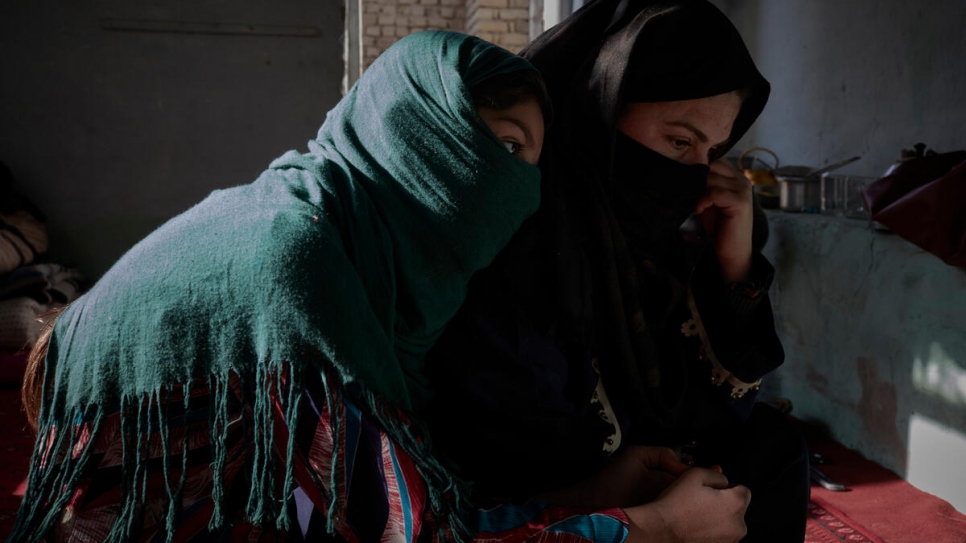 Farishta and her daughter Rehana. 