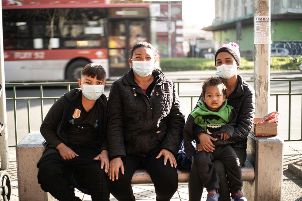 A homeless Venezuelan family is bracing for winter in Chile.