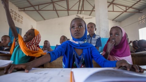 Djibouti. Education for refugees