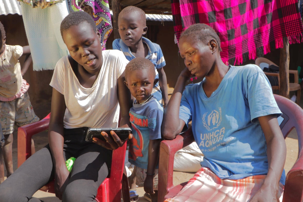 Kenya. Refugee Olympic Team family members watch Tokyo Olympics in Kakuma camp.