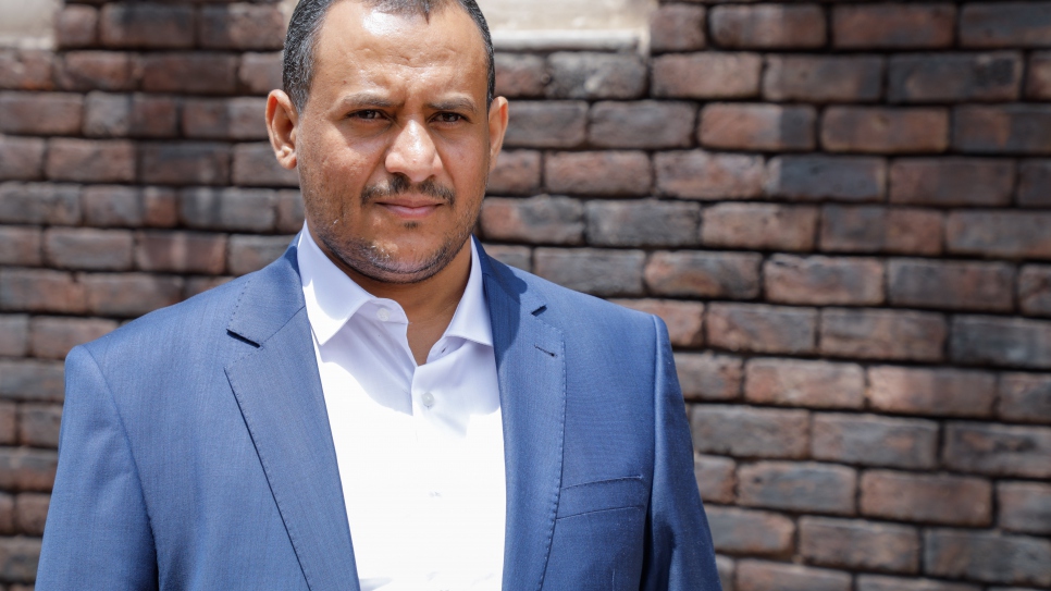 Head and co-founder of Jeel Albena, Ameen Jubran, 37, pictured in Sana'a, Yemen.