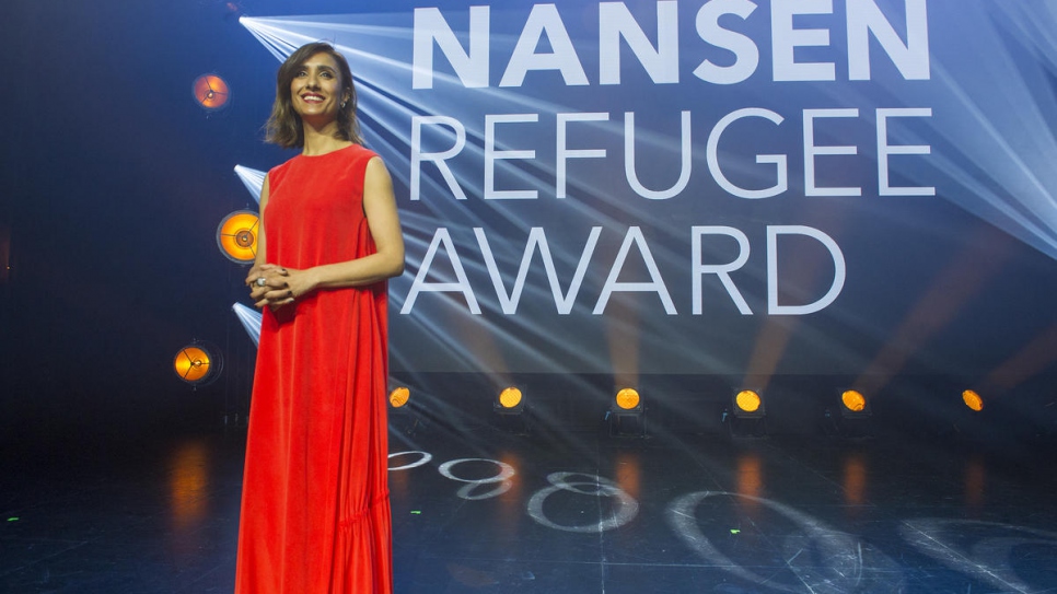 British television presenter Anita Rani hosted the Nansen Refugee Award Facebook Live during the ceremony.