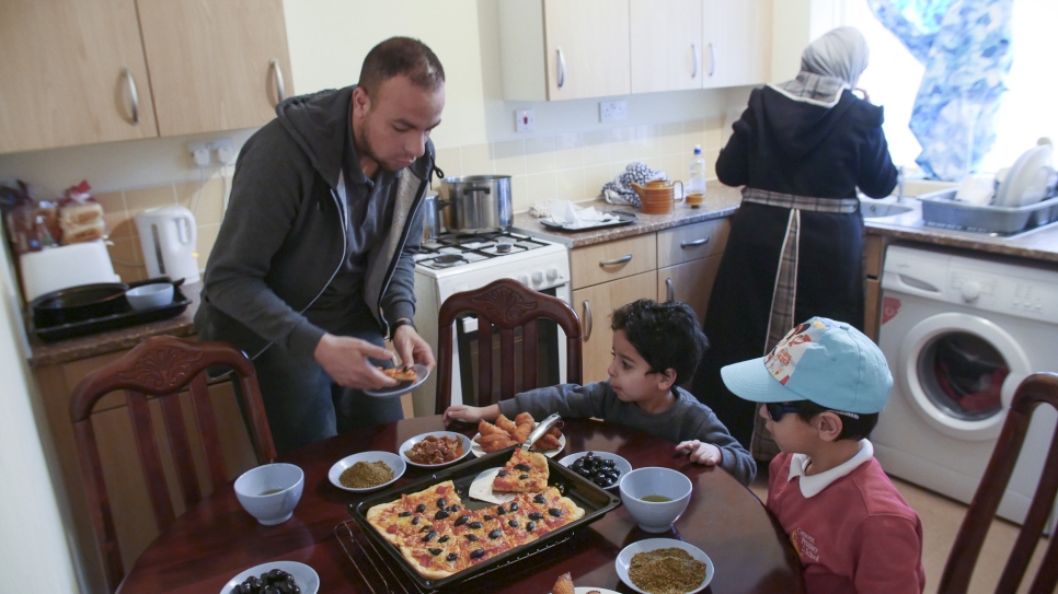 Syrian goalkeeper at home