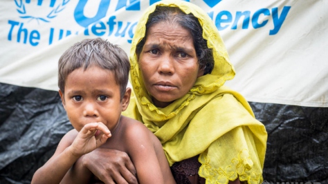 Bangladesh. Rohingya refugees at UNHCR Transit Centre