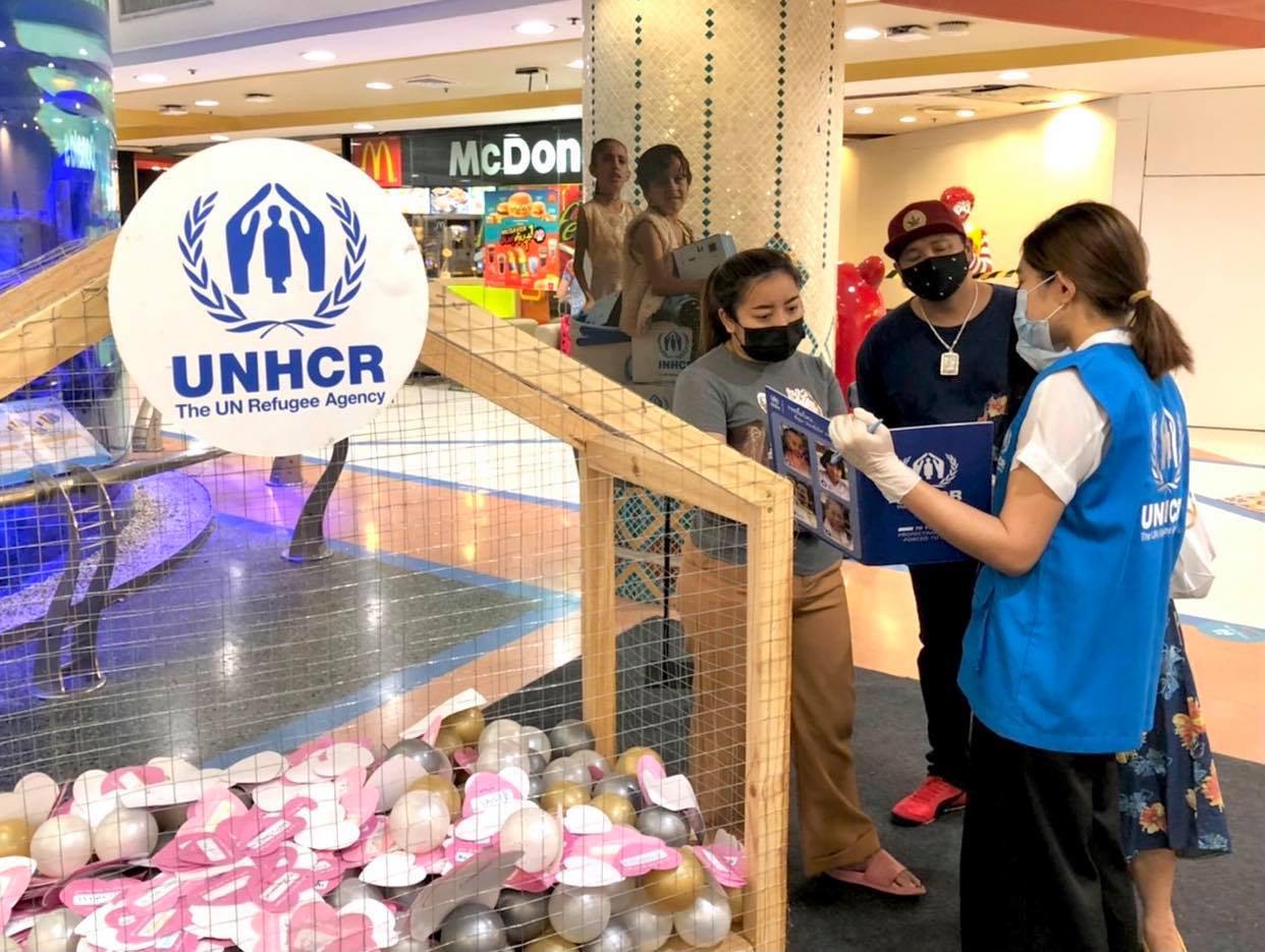 Central Plaza Chiangmai Airport 24 April – 04 May 2021 Floor G @ Aquarium zone ©UNHCR