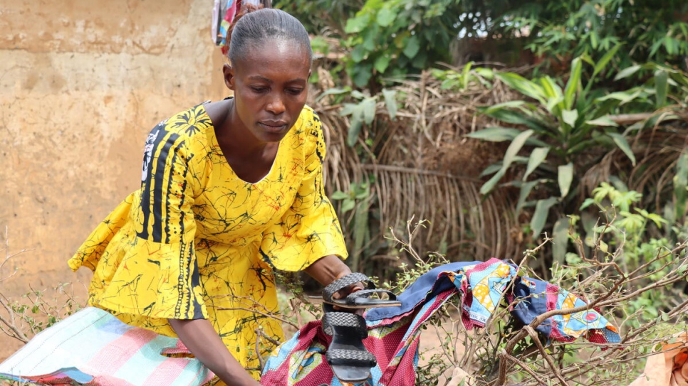 Therese* at her home in Kananga, the Democratic Republic of the Congo.