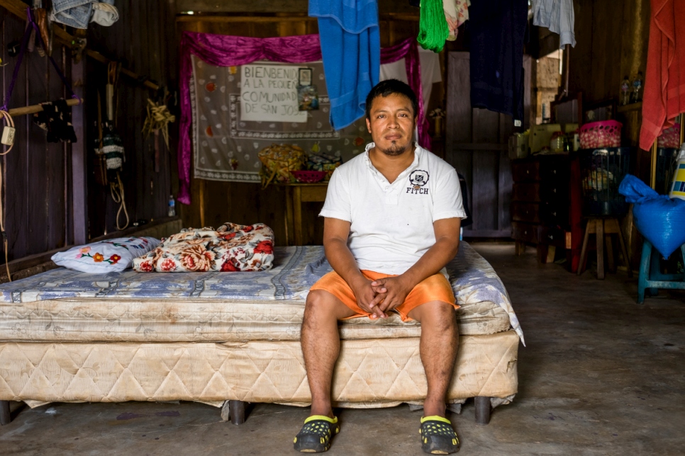 Guatemala. Volunteer shelters families fleeing street gangs