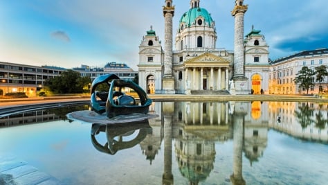 Austria. St. Charles's Church (Karlskirche)