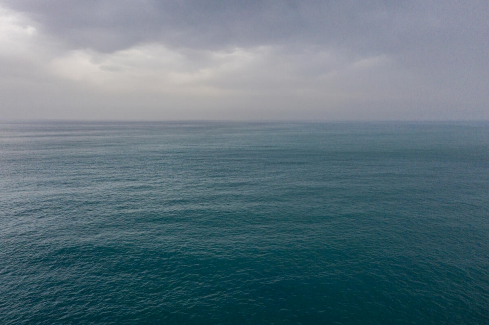 El mar Mediterráneo.