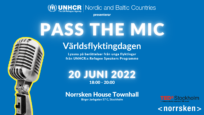 PASS THE MIC: Uppmärksamma Världsflyktingdagen med UNHCR i Stockholm