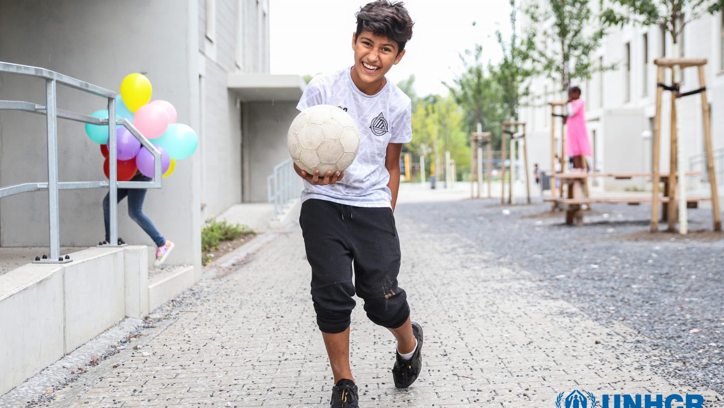 Germany. Shoaib from Afghanistan loves football which is the one constant in his life (The Dream Diaries)