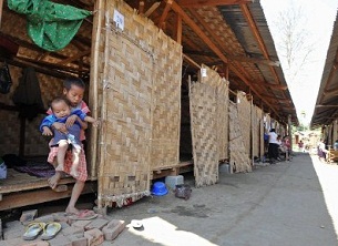 Kachin children at a refugee camp in Myitsone, northern Burma, Feb. 26, 2012.