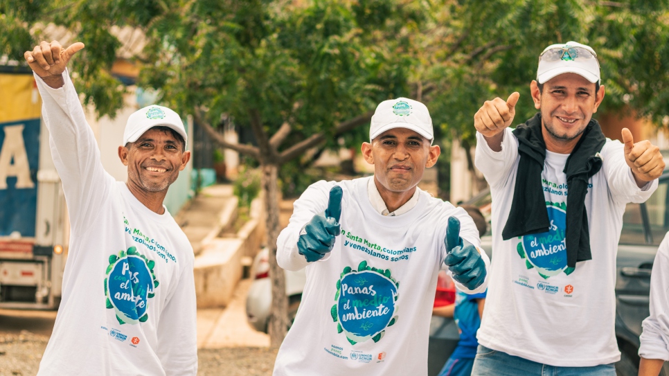Los líderes ambientales en la ciudad de Santa Marta son colombianos y venezolanos que trabajan por la integración local a través del cuidado comunitario del medio ambiente.
