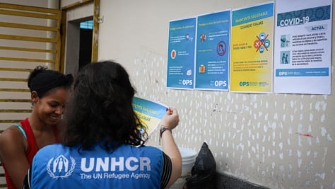 Brazil. Venezuelan refugees receive Covid-19 prevention guidelines