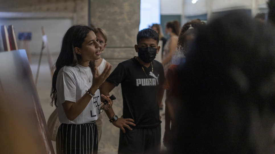 La exposición, liderada en su totalidad por jóvenes refugiados y panameños, es una muestra más de cómo, juntos pueden aportar al desarrollo de sus comunidades y países.