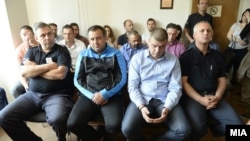 All of the accused pleaded guilty to charges of entering Macedonia's parliament by force and fighting with security officials