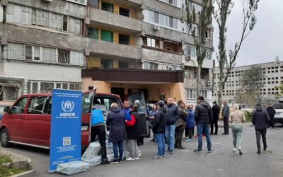 UNHCR and its partners provide urgent support to people affected by missile attacks against Ukraine