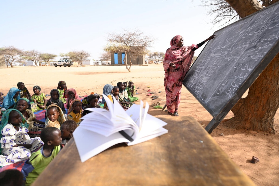 Chad. Sudanese graduate teacher hopes for chance to continue her studies