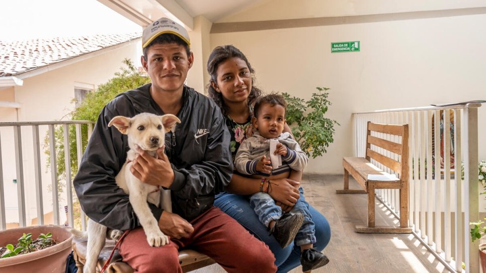 Ecuador. Venezuelan family walked for more than a month to reach Cuenca, where stayed in an emergency shelter supported by UNHCR